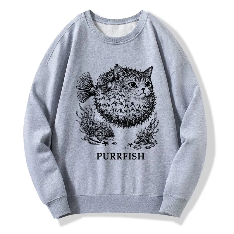 Tokyo-Tiger Spiky Puffer With Cute Cat Head Classic Sweatshirt
