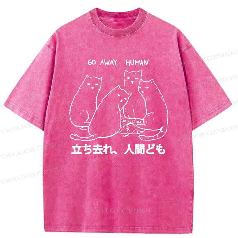 Tokyo-Tiger Cat That Curses Humans Washed T-Shirt