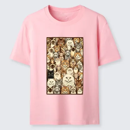 Tokyo-Tiger Many Cat Crew Classic T-Shirt