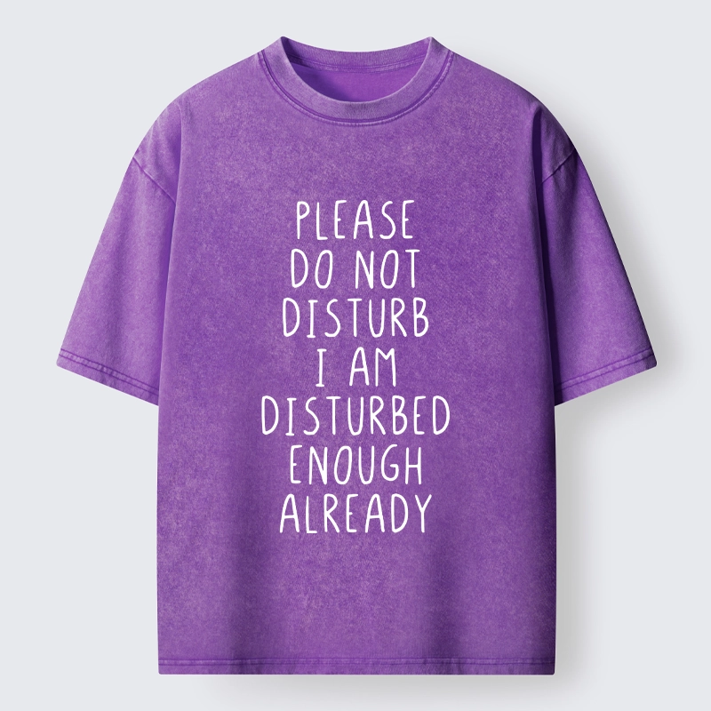 Tokyo-Tiger Leave Me Alone Vibe Washed T-Shirt