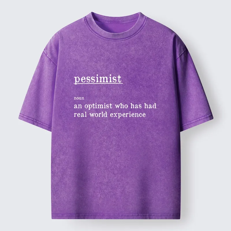 Tokyo-Tiger Real Life Pessimist Meme Washed T-Shirt