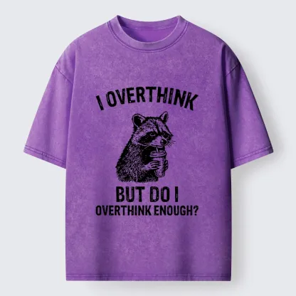 Tokyo-Tiger Constant Overthinking Washed T-Shirt