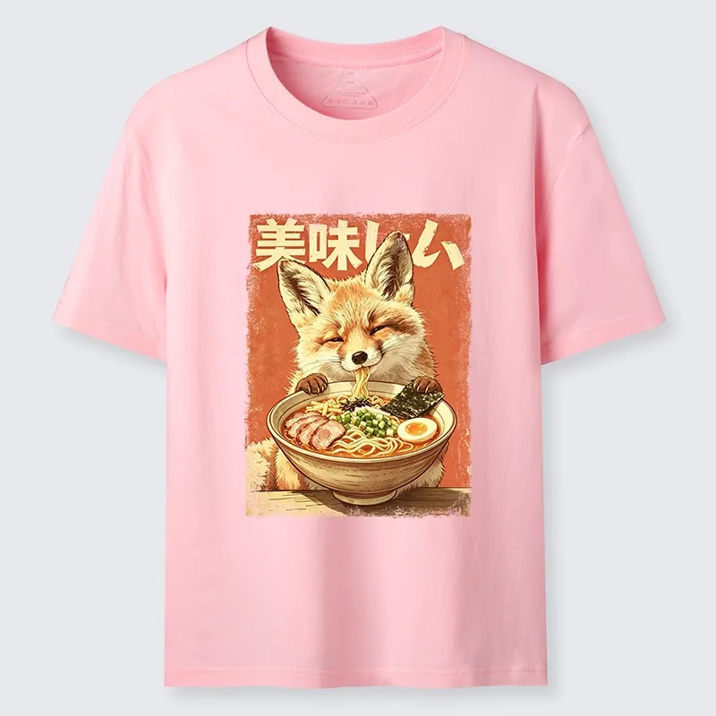 Tokyo-Tiger Ramen Loving Fox Art Classic T-Shirt