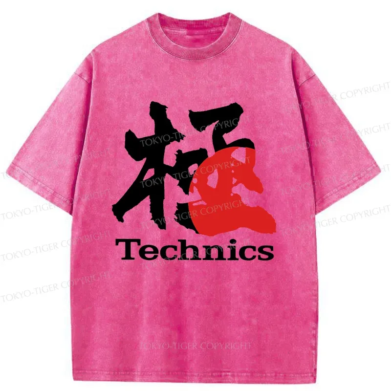 Tokyo-Tiger Technics Kanji Washed T-Shirt