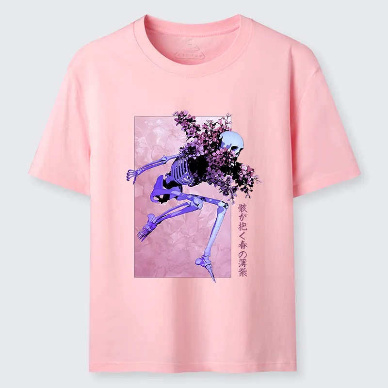 Tokyo-Tiger Dark Floral Bones Classic T-Shirt