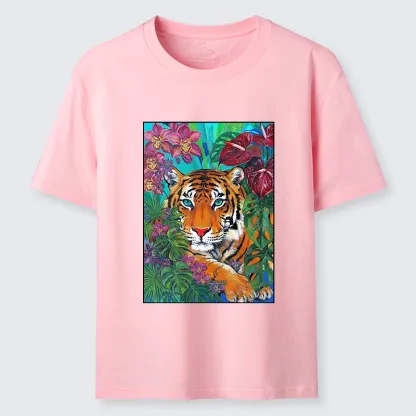 Tokyo-Tiger Floral Tiger Portrait Classic T-Shirt