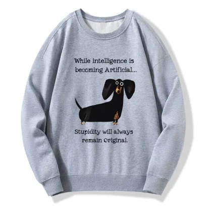 Tokyo-Tiger Dachshund Real Humor Funny Meme Classic Sweatshirt