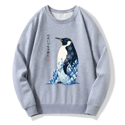 Tokyo-Tiger Keep Calm Penguin Classic Sweatshirt