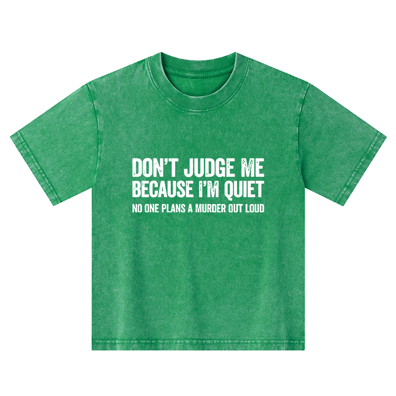 Tokyo-Tiger Sarcastic Funny Quote Kids Washed T-Shirt