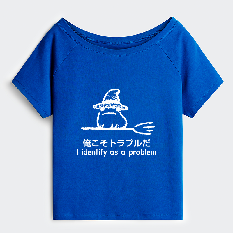 Tokyo-Tiger Mischief Magic Dude Off Shoulder T-Shirt