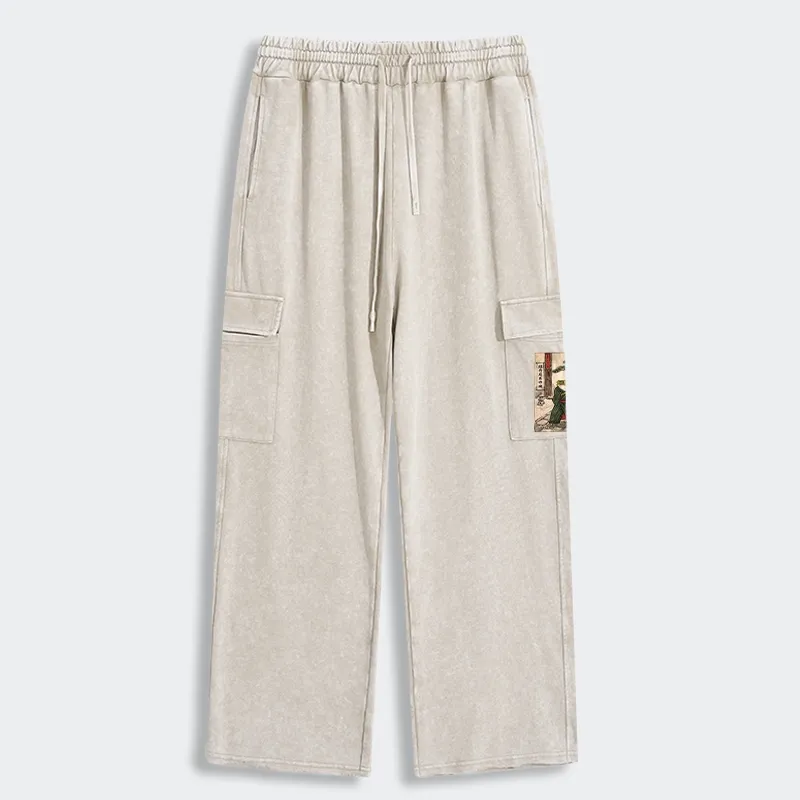 Tokyo-Tiger Samurai Frog Training Washed Utility Sweatpants