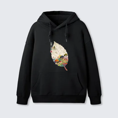 Tokyo-Tiger One Leaf Holds A Tiny Colorful World Classic Hoodie
