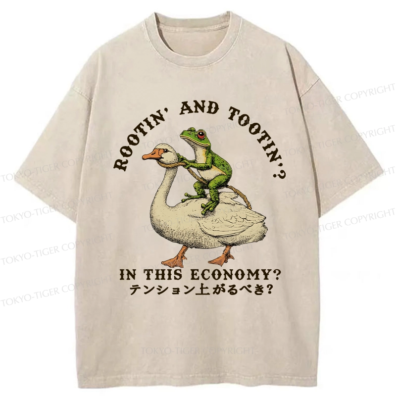Tokyo-Tiger Should I Be Excited Washed T-Shirt