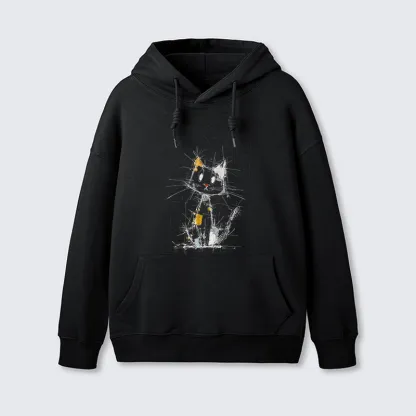 Tokyo-Tiger Minimal Splash Ink Cute Cat Classic Hoodie