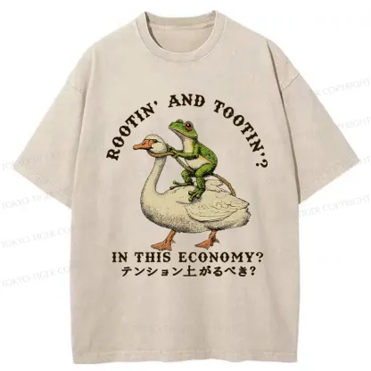Tokyo-Tiger Should I Be Excited Washed T-Shirt