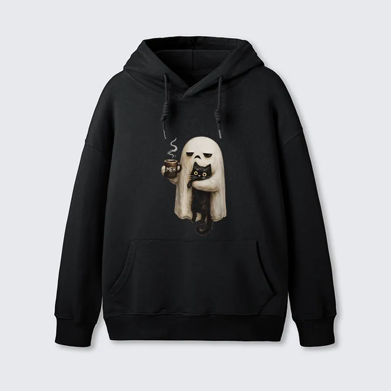 Tokyo-Tiger Ghost Cat Coffee Mood Classic Hoodie