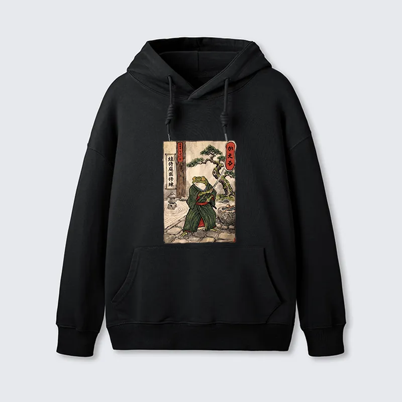 Tokyo-Tiger Samurai Frog Training Classic Hoodie