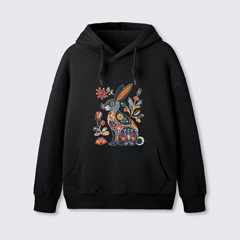 Tokyo-Tiger Folk Hare Bloom Classic Hoodie