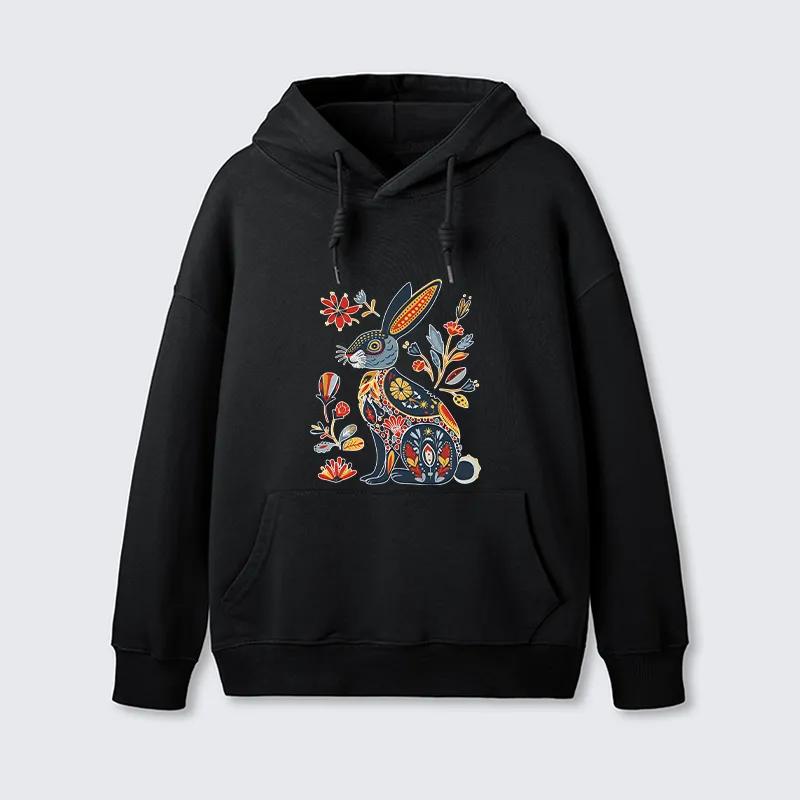 Tokyo-Tiger Folk Hare Bloom Classic Hoodie
