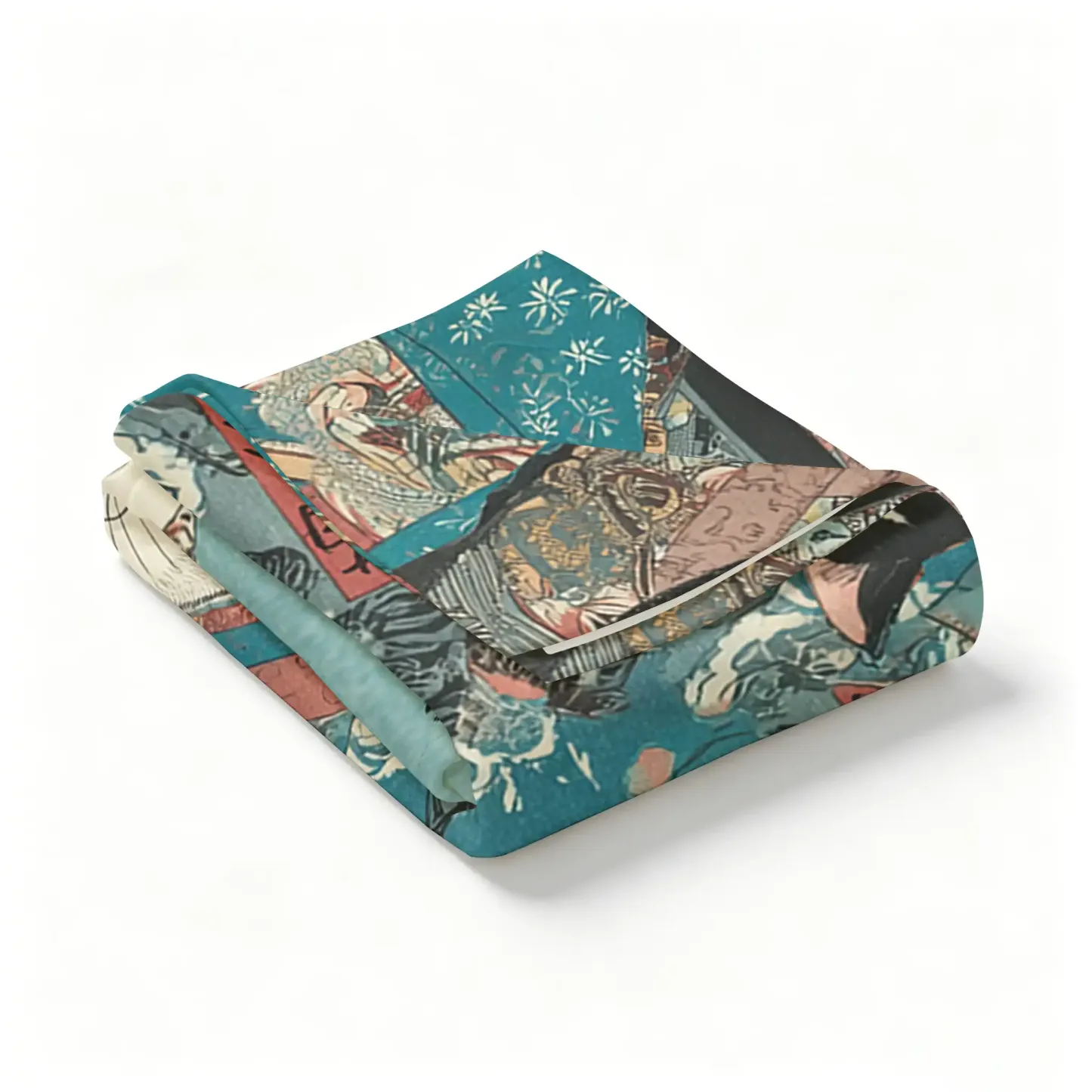 Tokyo-Tiger Formal Gathering of Ukiyo-e Cat Nobles Tapestry