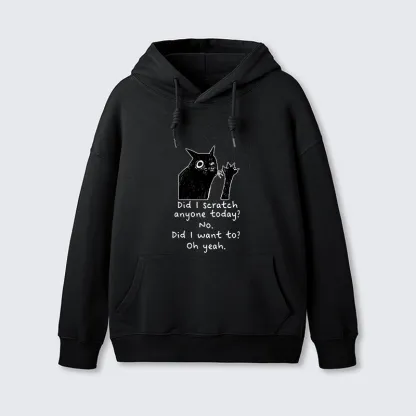 Tokyo-Tiger Black Cat Scratches People Classic Hoodie