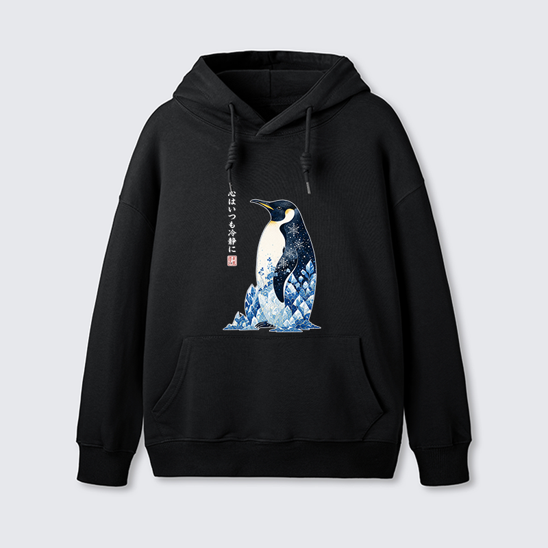Tokyo-Tiger Keep Calm Penguin Classic Hoodie