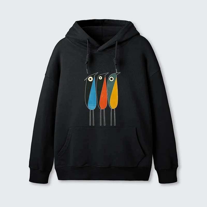 Tokyo-Tiger Bold Shape Birds Classic Hoodie
