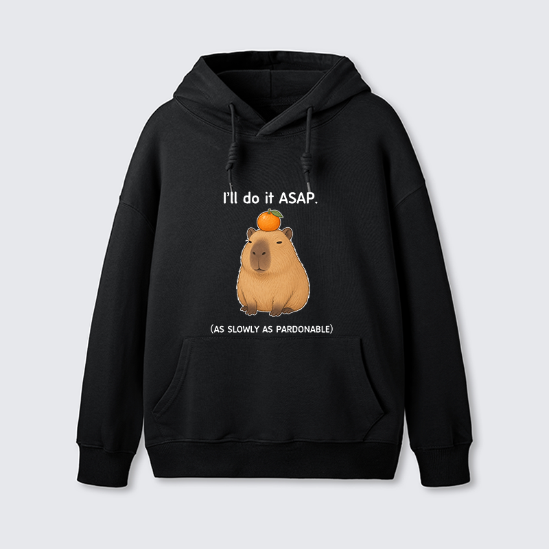 Tokyo-Tiger Slow Task Capybara Meme Classic Hoodie