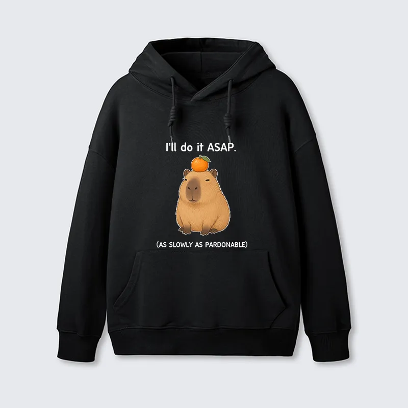 Tokyo-Tiger Slow Task Capybara Meme Classic Hoodie