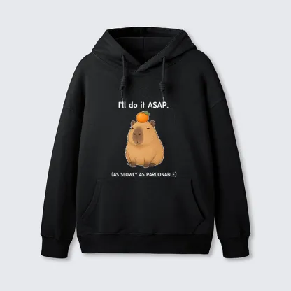 Tokyo-Tiger Slow Task Capybara Meme Classic Hoodie