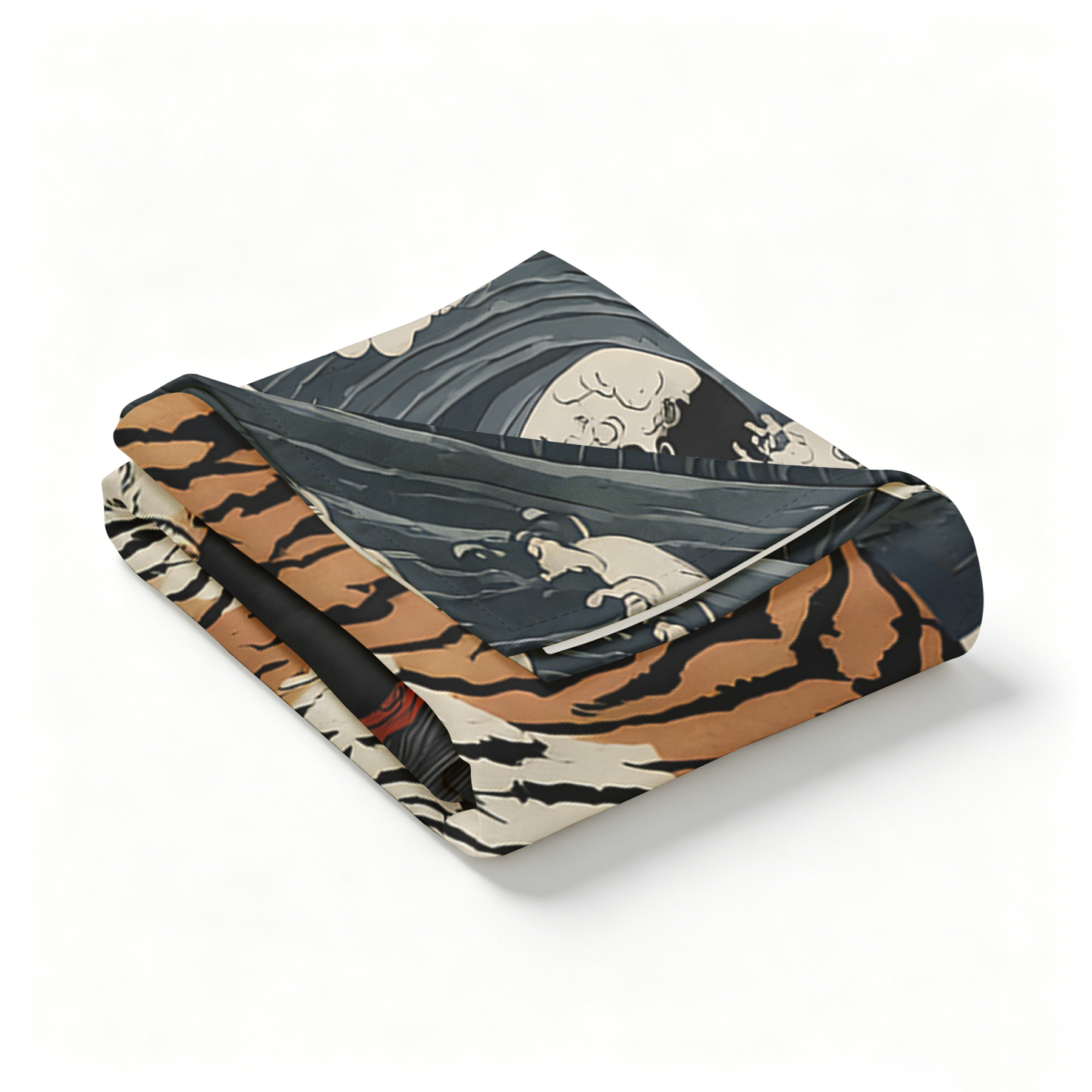 Tokyo-Tiger Fight Between Dragon And Tiger Tapestry