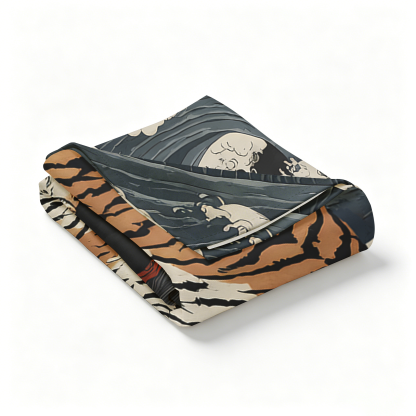 Tokyo-Tiger Fight Between Dragon And Tiger Tapestry