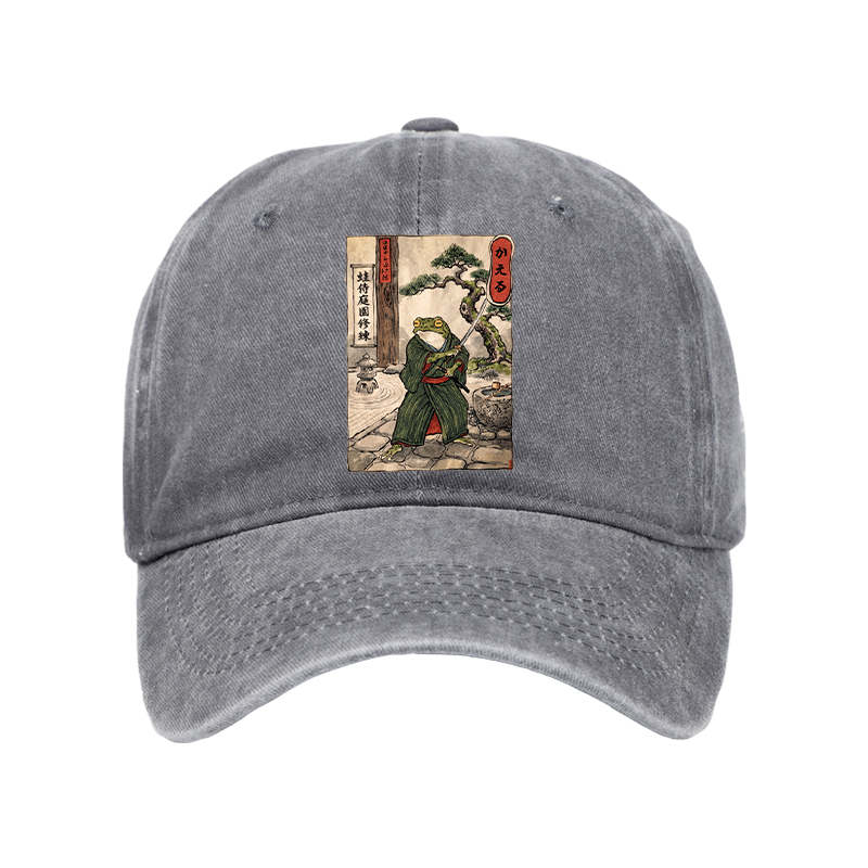 Tokyo-Tiger Samurai Frog Training Washed Cap