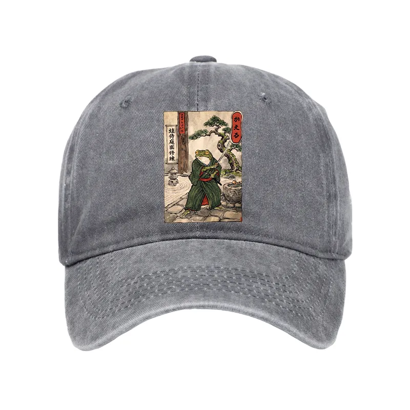 Tokyo-Tiger Samurai Frog Training Washed Cap