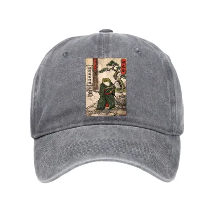 Tokyo-Tiger Samurai Frog Training Washed Cap