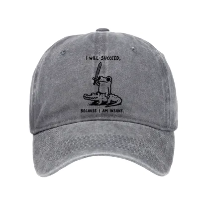 Tokyo-Tiger Warrior Frog Funny Meme Washed Cap