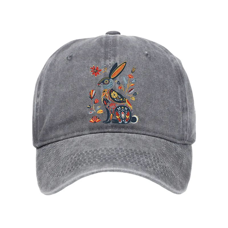 Tokyo-Tiger Folk Hare Bloom Washed Cap