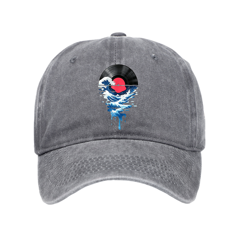 Tokyo-Tiger Vinyl Records And Waves Washed Cap