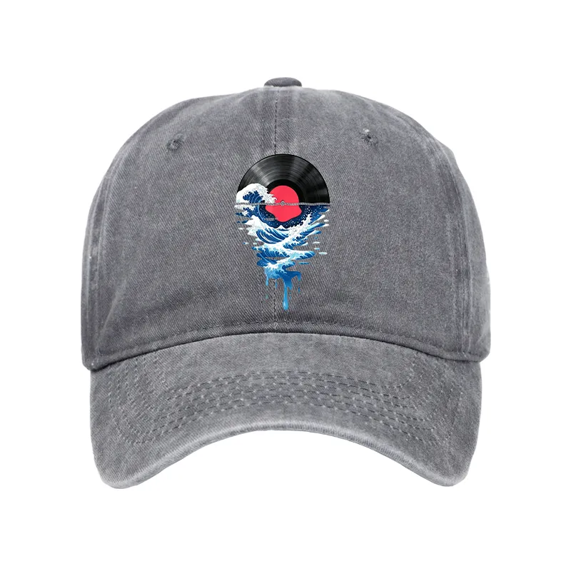 Tokyo-Tiger Vinyl Records And Waves Washed Cap