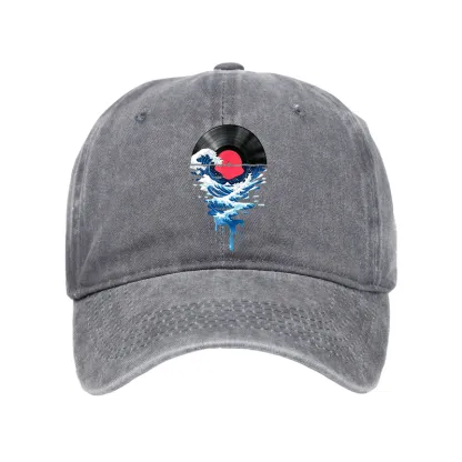 Tokyo-Tiger Vinyl Records And Waves Washed Cap