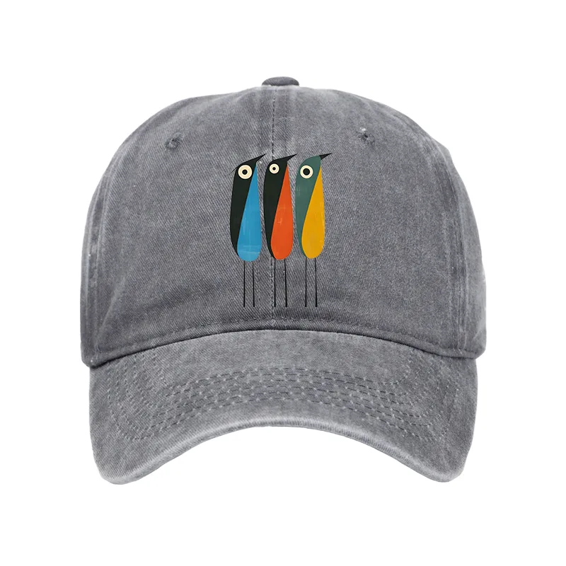 Tokyo-Tiger Bold Shape Birds Washed Cap