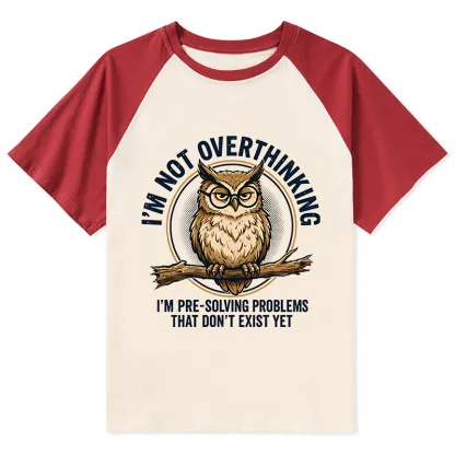 Tokyo-Tiger Overthink Master Owl Raglan T-shirt