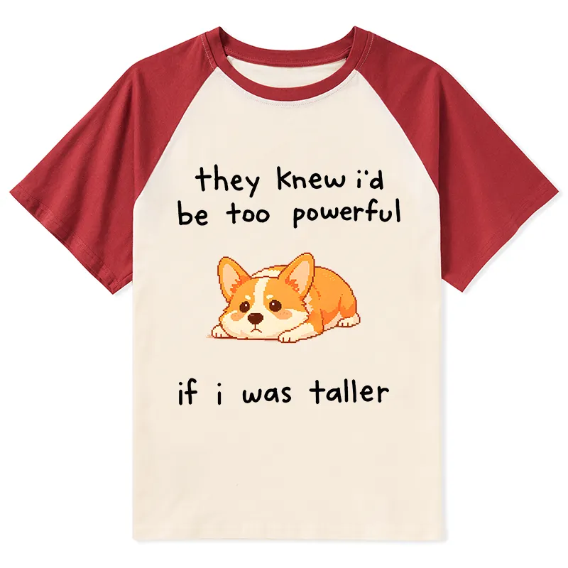 Tokyo-Tiger Funny Short Dog Joke Raglan T-shirt
