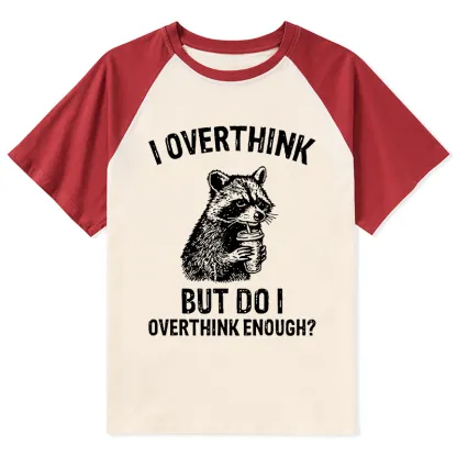 Tokyo-Tiger Constant Overthinking Raglan T-shirt