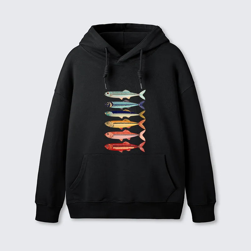 Tokyo-Tiger Colorful Fish Stack Classic Hoodie Sale