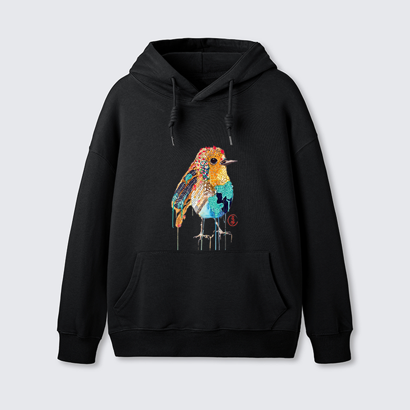 Tokyo-Tiger Sparkly Wild Bird Classic Hoodie