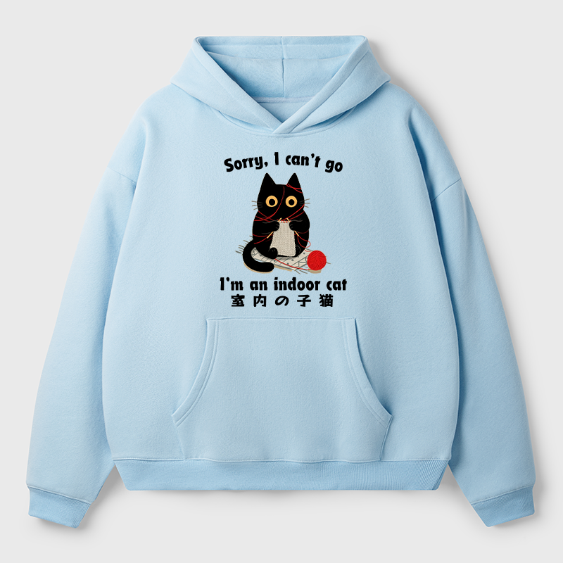 Tokyo-Tiger Indoor Cat Meme Adult Fleece Hoodie