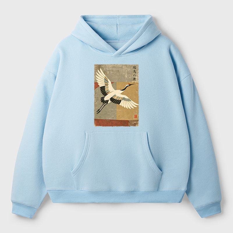 Tokyo-Tiger Crane Spirit Adult Fleece Hoodie