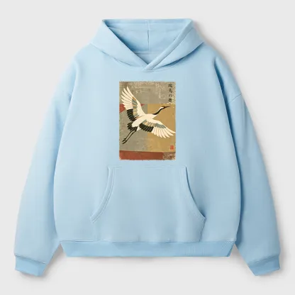 Tokyo-Tiger Crane Spirit Adult Fleece Hoodie