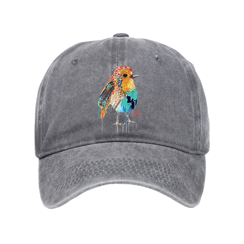 Tokyo-Tiger Sparkly Wild Bird Washed Cap
